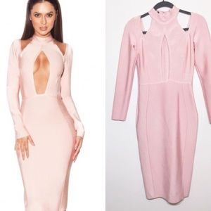 Beautiful House of CB light pink Bandage Dress!! **BRAND NEW WITH TAGS**